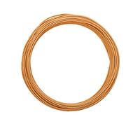 Vaessen Creative Alambre de Aluminio Redondo en Relieve, Azafrán Naranja, Talla única