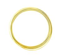 Vaessen Creative Alu Deco Alambre Plano para Manualidades, Amarillo (Sunny Yellow), 3.5 x 1 mm (5 m)