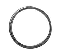 Vaessen Creative Alu Deco Alambre Plano para Manualidades, Gris (Anthracite), 10 x 1 mm (2.5 m)