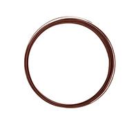 Vaessen Creative Alu Deco Alambre Plano para Manualidades, Marrón (Chocolate Mat), 3.5 x 1 mm (5 m)