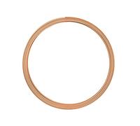Vaessen Creative Alu Deco Alambre Plano para Manualidades, Naranja (Saffron Orange), 5 x 1 mm (5 m)