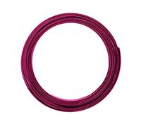 Vaessen Creative Alu Deco Alambre Plano para Manualidades, Rosa (Strong Pink), 5 x 1 mm (5 m)