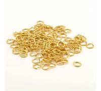 Vaessen Creative ALU Deco Anillas de Aluminio para Manualidades, Dorado (Light Gold), 10 mm