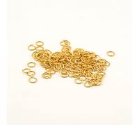 Vaessen Creative ALU Deco Anillas de Aluminio para Manualidades, Dorado (Light Gold), 7.25 mm