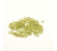 Vaessen Creative ALU Deco Anillas de Aluminio para Manualidades, Verde (Apple Green), 7.25 mm