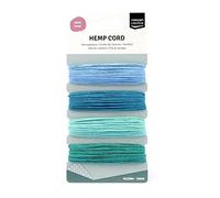 Vaessen Creative Basic Assortment Cord, Hemp, Blue/Green, 4 x 10 m