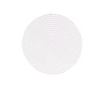 Vaessen Creative Cañamazo Plástico, Círculo, 7 CT, Hojas de Malla Flexible para Manualidades, Bordado y Punto de Cruz, 10 Unidades, ø11,5cm, Transparente, ø11cm or 4.3"