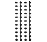 Vaessen Creative Canutillos de Encuadernación con Clic-Negro 24 mm-4 Uds para la Encuadernadora Bind Easy-para Cuadernos, Agendas y Diarios-Reutilizables, Varios, 12 x 12 mm, 4