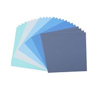 Vaessen Creative Cardstock Canvas Texture Scrapbook Paper, Paper, Blue