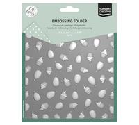 Vaessen Creative Carpeta de Embossing 3D - Cupcakes & Globos 15 x 15 cm - Materiales para Relieve en Tarjetas de Cumpleaños, Scrapbooking, DIY y Manualidades