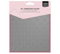 Vaessen Creative Carpeta de Embossing 3D - Estrellas de Navidad 15 x 15 cm - Materiales para Relieve en Tarjetas, Scrapbooking, DIY de Navidad y Manualidades