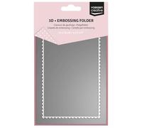 Vaessen Creative Carpeta de Embossing 3D - Sello Postal 11 x 15 cm - Materiales para Relieve en Tarjetas, Scrapbooking, DIY y Manualidades