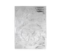 Vaessen Creative Carpeta de Embossing, Campo de Amapolas 14,6 x 10,8 x 0,5 cm, 1 pieza, para Tarjetas de Cumpleaños, Tarjetas de Nacimiento, Tarjetas de Navidad y Manualidades con Papel