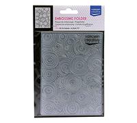 Vaessen Creative Carpeta de Embossing, Círculos 14,6 x 10,8 x 0,5 cm, 1 pieza, para Tarjetas de Cumpleaños, Tarjetas de Nacimiento, Tarjetas de Navidad y Manualidades con Papel
