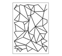 Vaessen Creative Carpeta De Embossing Líneas Gráficas, A6, Multicolor, A6