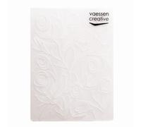 Vaessen Creative Carpeta de Embossing Ranúnculos 14,6 x 10,7 cm - Plantilla de Repujado para Tarjetería, Scrapbooking, Journaling - Reutilizable, Resultados Precisos, Para Máquinas de Troquelado