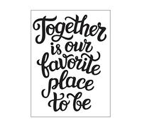 Vaessen Creative Carpeta de Embossing Together 14,6 x 10,7 cm - Plantilla de Repujado para Tarjetería, Scrapbooking, Journaling - Reutilizable, Resultados Precisos, Para Máquinas de Troquelado