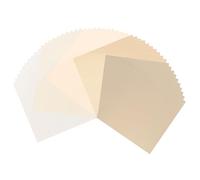 Vaessen Creative Cartulina Color Kraft Marrón 200 g - Papel Scrapbook Liso 30,5 x 30,5 cm - 50 Hojas - Folios de Colores para Tarjetas, Invitactiones de Boda y Manualidades