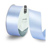 Vaessen Creative Cinta de Raso Azul Claro - 20 m x 38 mm - para Lazos, Regalos, Decoraciones, Boda, Atrapasueños y más Manualidades