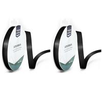 Vaessen Creative Cinta de Raso, Negro, 9mmx10m (Paquete de 2)