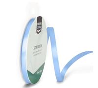 Vaessen Creative Cinta Satinada, 6mm x 10m, Brillo Elegante para Crear Tarjetas, Scrapbooks, Envoltorios de Regalos y Otros Proyectos de Manualidades Azul claro