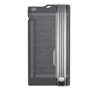 Vaessen Creative Cortadora de Papel + Ranurado 11 x 30,5 cm-con Regla Extensible-Guillotina y Plegadora para Cartulina, Tarjetería, Sobres, Manualidades y Álbumes de Recortes-Gris, Graphite