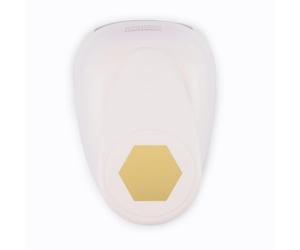 Vaessen Creative Craft Paper Punch, hexagonal, 2.5 pulgadas, para proyectos de bricolaje, álbumes de recortes, fabricación de tarjetas y más, blanco/rosa