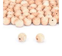 Vaessen Creative Cuentas de Madera, Redondas, Sin Tratar, ø 18 mm, 100 unidades, para Actividades Artísticas y Manualidades, Decoraciones, Creación de Bisutería y Más