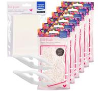 Vaessen Creative Cuentas Blancas 6600 Piezas - Maxi Pack con Papel para Planchar y Pinzas para Manualidades, Creaciones DIY, Bisutería, Llaveros y Decoración, Varios