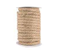 Vaessen Creative Cuerda de Yute Natural 10 mm x 10 m - Soga Cañamo para Manualidades, Exterior, Envolver Regalos, Decoración, Arreglos Florales, Bodas y Trabajos de Artesanía en Papel
