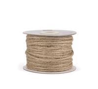 Vaessen Creative Cuerda de Yute Natural 3 mm x 50 m - Soga Cañamo para Manualidades, Exterior, Envolver Regalos, Decoración, Arreglos Florales, Bodas y Trabajos de Artesanía en Papel