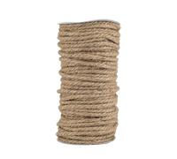 Vaessen Creative Cuerda de Yute Natural 5 mm x 50 m - Soga Cañamo para Manualidades, Exterior, Envolver Regalos, Decoración, Arreglos Florales, Bodas y Trabajos de Artesanía en Papel