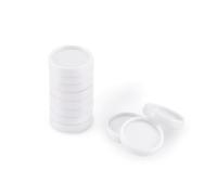 Vaessen Creative Discos de Encuadernación Blanco 24 mm-11 Uds para la Encuadernadora Bind Easy-para Cuadernos, Agendas y Diarios-Reutilizables, Varios, 24 x 24 mm