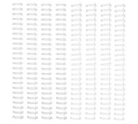 Vaessen Creative Espirales para Encuadernación Metálicas 2:1 Blanco & Plateado - 8 Uds de 16 mm para la Encuadernadora Bind Easy - Gusanillos para Cuadernos, Agendas, Diarios y Álbumes