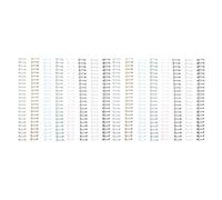 Vaessen Creative Espirales para Encuadernación Metálicas 2:1 Mezcla de Colores Arcoíris - 16 Uds de 16 mm para la Encuadernadora Bind Easy - Gusanillos para Cuadernos, Agendas, Diarios y Álbumes