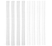 Vaessen Creative Espirales para Encuadernación Metálicas 3:1 Blanco & Plateado - 8 Uds de 13 mm para la Encuadernadora Bind Easy - Gusanillos para Cuadernos, Agendas, Diarios y Álbumes
