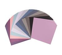 Vaessen Creative Florence Cardstock-Papel Cuadrado (216 Gramos/m², 30,5 x 30,5 cm, 60 Unidades), diseño de Flores, Color Blanco, Multicolor, 30.5 x 30.5 cm