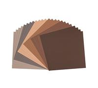Vaessen Creative Florence Scrapbook Paper Cardstock, Paper, Brown, 12 x 12-Inch, 24 Sheets, 216 g