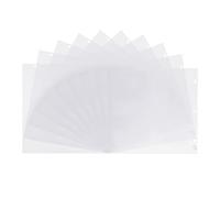 Vaessen Creative Fundas Plastico 30,5 x 30,5 cm-10 Micas Transparentes para Carpetas Anillas-para Álbumes de Recortes, Journaling y Tarjetas