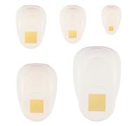 Vaessen Creative Juego de perforadoras - Perforadora - Cuadrado - 5 unidades - Papel de arcilla y material para manualidades de hasta 250 g/m² - para manualidades con papel y scrapbooking, color oro