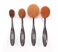 Vaessen Creative Juego de Pinceles para Mezclar, Asas Negras, 4 piezas