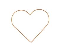 Vaessen Creative Metal en Forma de Corazón, Dorado, 25 cm x 3 mm, para Manualidades, Aro Atrapasueños, Anillo de Guirnalda para Tapiz de Macramé, Ganchillo y Decoraciones Nupciales, 25 cm
