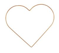 Vaessen Creative Metal en Forma de Corazón, Dorado, 32 cm x 3 mm, para Manualidades, Aro Atrapasueños, Anillo de Guirnalda para Tapiz de Macramé, Ganchillo y Decoraciones Nupciales, 32 cm