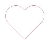 Vaessen Creative Metal en Forma de Corazón, Rosa Claro, 32 cm x 3 mm, para Manualidades, Aro Atrapasueños, Anillo de Guirnalda para Tapiz de Macramé, Ganchillo y Decoraciones Nupciales, lienzo, 32 cm