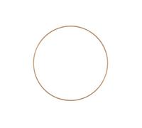 Vaessen Creative Metal para Manualidades, 25cm de Diámetro, 3 mm de Grosor, Aro Atrapasueños, Anillo de Guirnalda para Tapiz de Macramé, Ganchillo, Bohemia, Decoraciones Nupciales, Oro Antiguo, 25 cm