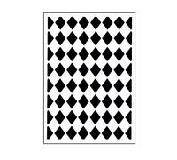 Vaessen Creative Mini Carpeta de Embossing, Diamantes Classy, para Agregar Textura y Dimensión a Páginas de Scrapbook, Tarjetas y Otras Manualidades de Papel, Aluminio, 7,6 x 12,7 cm