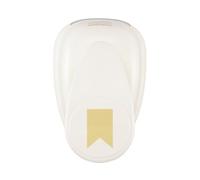 Vaessen Creative Perforadora Bandera, 5 cm, 1 Unidad, Jumbo Grande, hasta 160g, para Manualidades y Scrapbooking, Blanco y Rosa