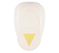 Vaessen Creative Perforadora Bandera Triangular, 5 cm, 1 Unidad, Jumbo, hasta 160g, para Manualidades y Scrapbooking, Metal, Blanco y Rosa