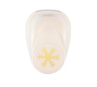 Vaessen Creative Perforadora con diseño de copos de nieve, 2,2 x 2,5 cm, para papel de manualidades, papel de arcilla, papel de scrapbooking o papel de decoupage, color blanco y dorado