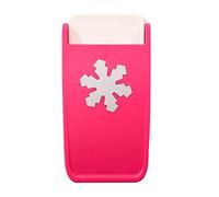 Vaessen Creative Resistentes Maxi, Copo de Nieve, Fuerte Perforadora para Papel, Corcho, Goma Eva, Plástico Mágico y Otros Suministros de Manualidades, Tamaño Recortado 3,5 cm de diámetro, Rosa